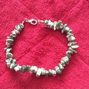 Vintage Tree Agate Chip Gemstone Bracelet #2
